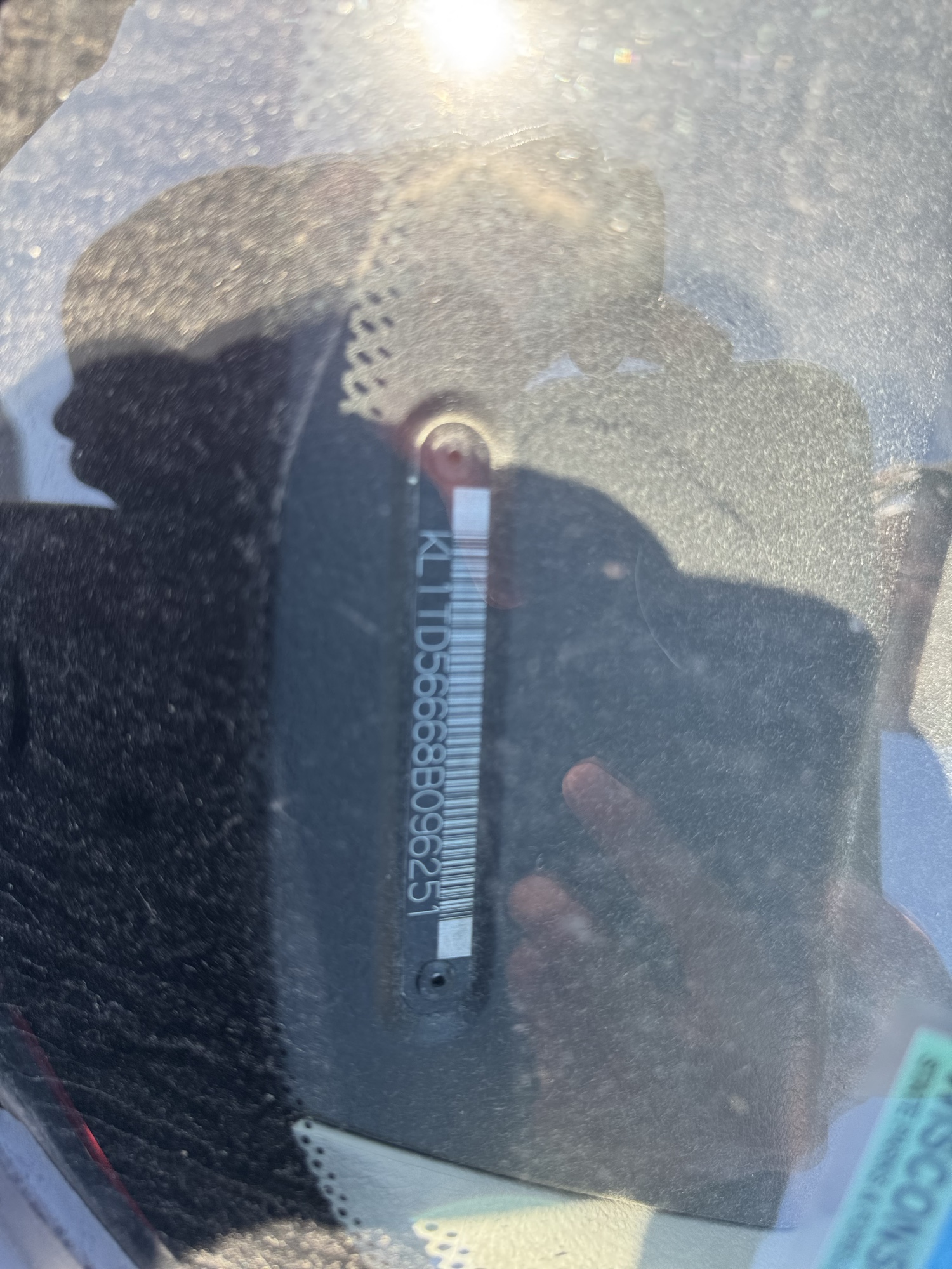 2008 chevrolet aveo ls-4-door with 84060 miles for sale near Elk River, Minnesota 106834_48_windshield_vin_plate.jpg