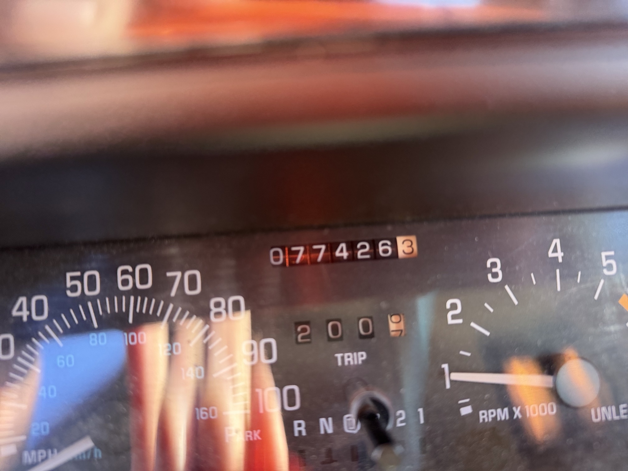 1996 buick lesabre limited with 77426 miles for sale near Elk River, Minnesota 106839_44_mileage_closeup.jpg