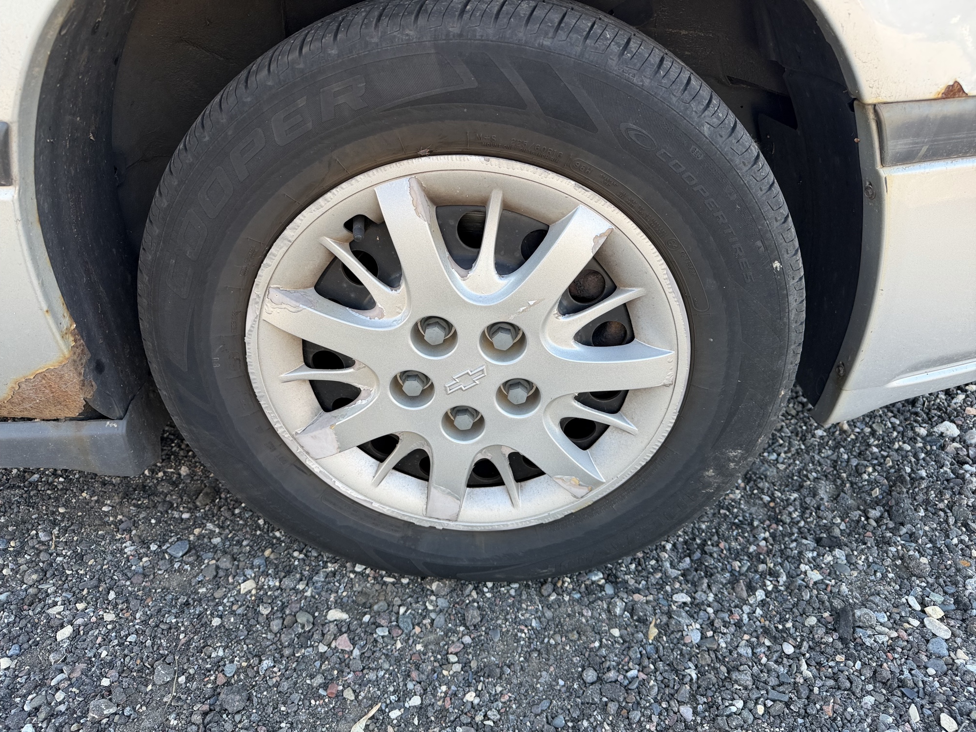 2004 chevrolet impala base with 134989 miles for sale near Elk River, Minnesota 106856_15_front_pass_wheel.jpg