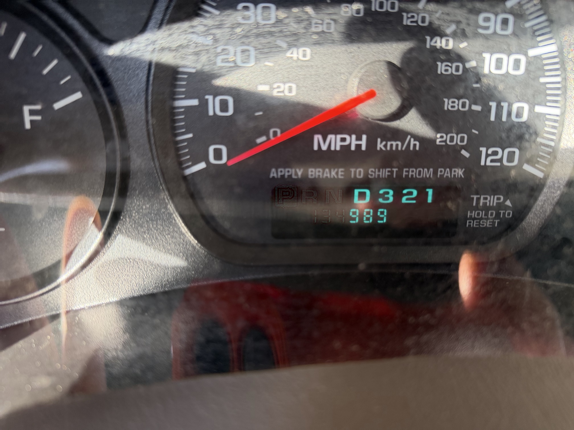 2004 chevrolet impala base with 134989 miles for sale near Elk River, Minnesota 106856_44_mileage_closeup.jpg