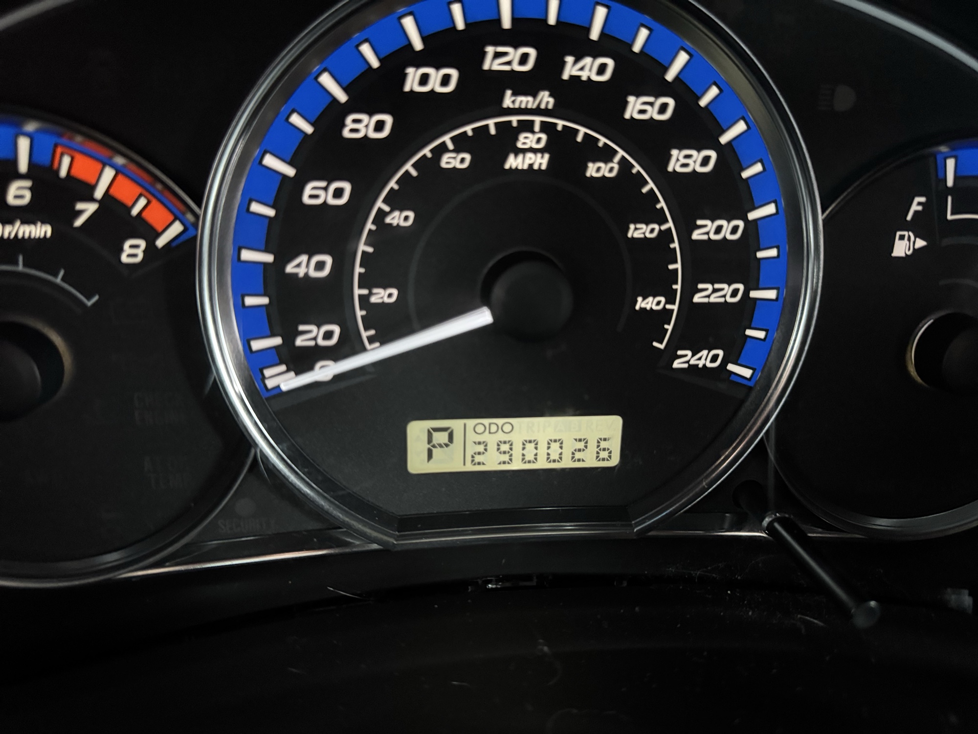 2012 subaru forester 2.5x with 290026 miles for sale near Elk River, Minnesota 106858_44_mileage_closeup.jpg