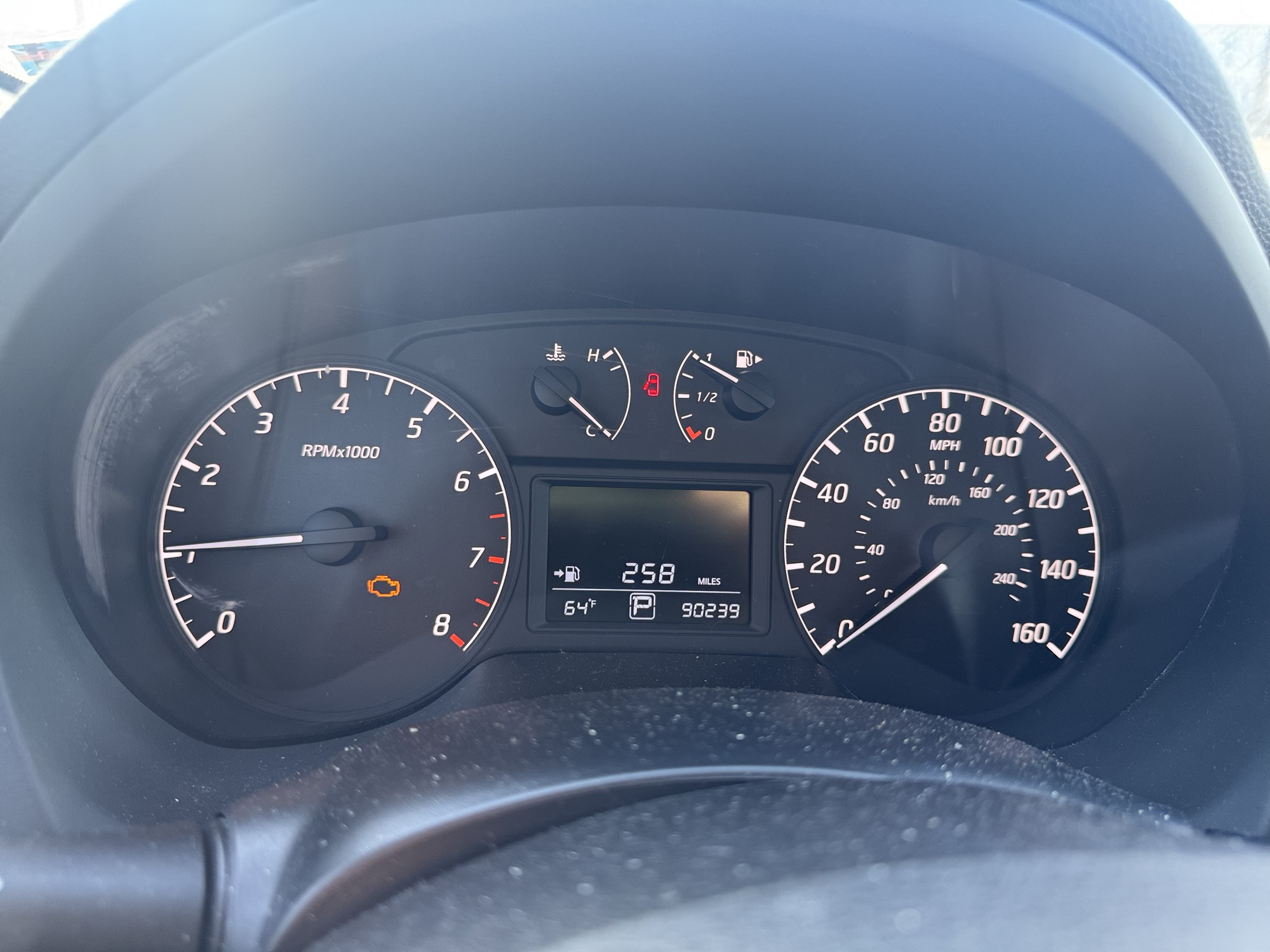 2015 nissan sentra s-6mt with 90240 miles for sale near Elk River, Minnesota 106860_43_gauge_cluster.jpg