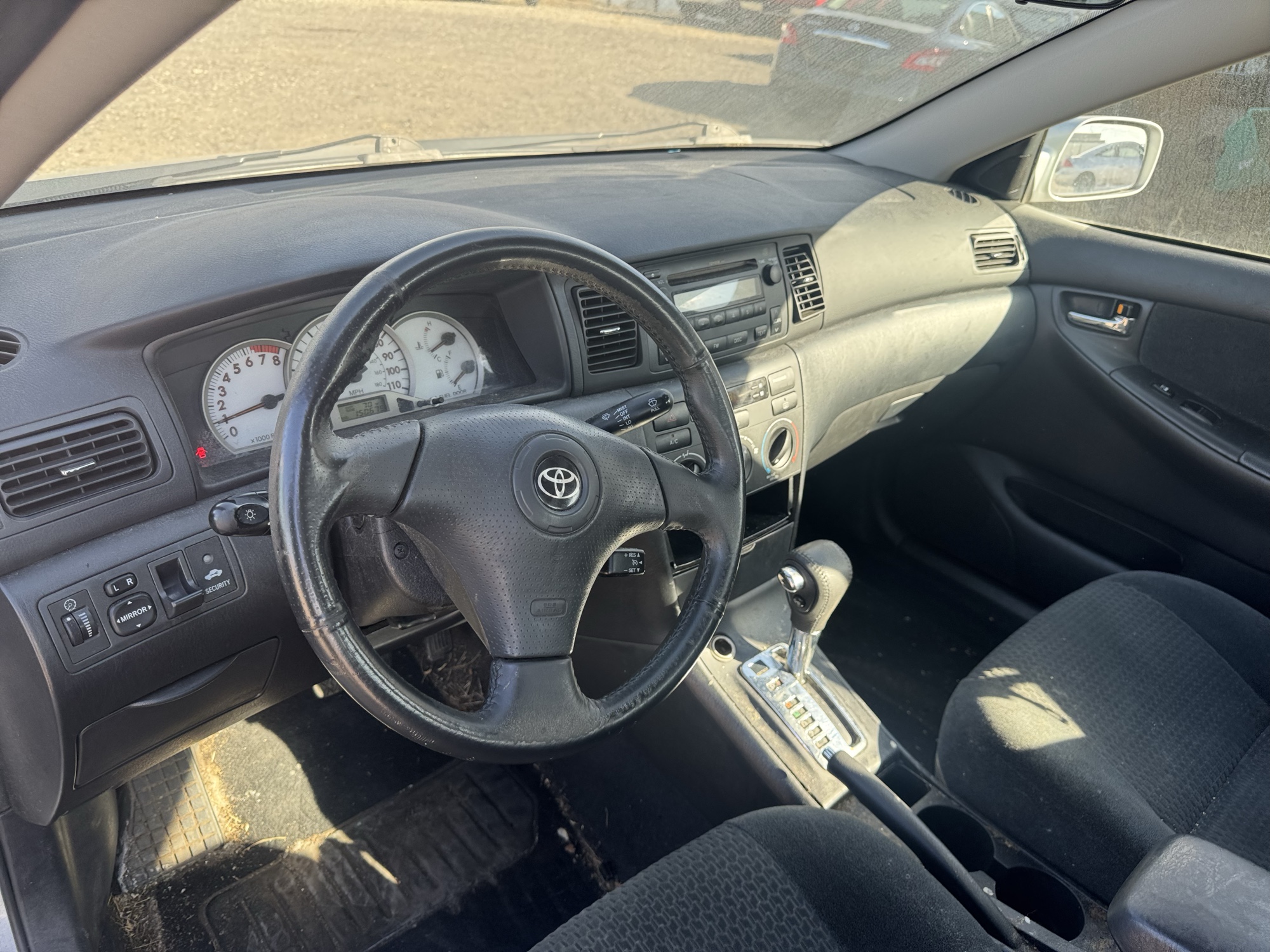 2007 toyota corolla ce with 150675 miles for sale near Elk River, Minnesota 106861_33_dash_from_driver.jpg