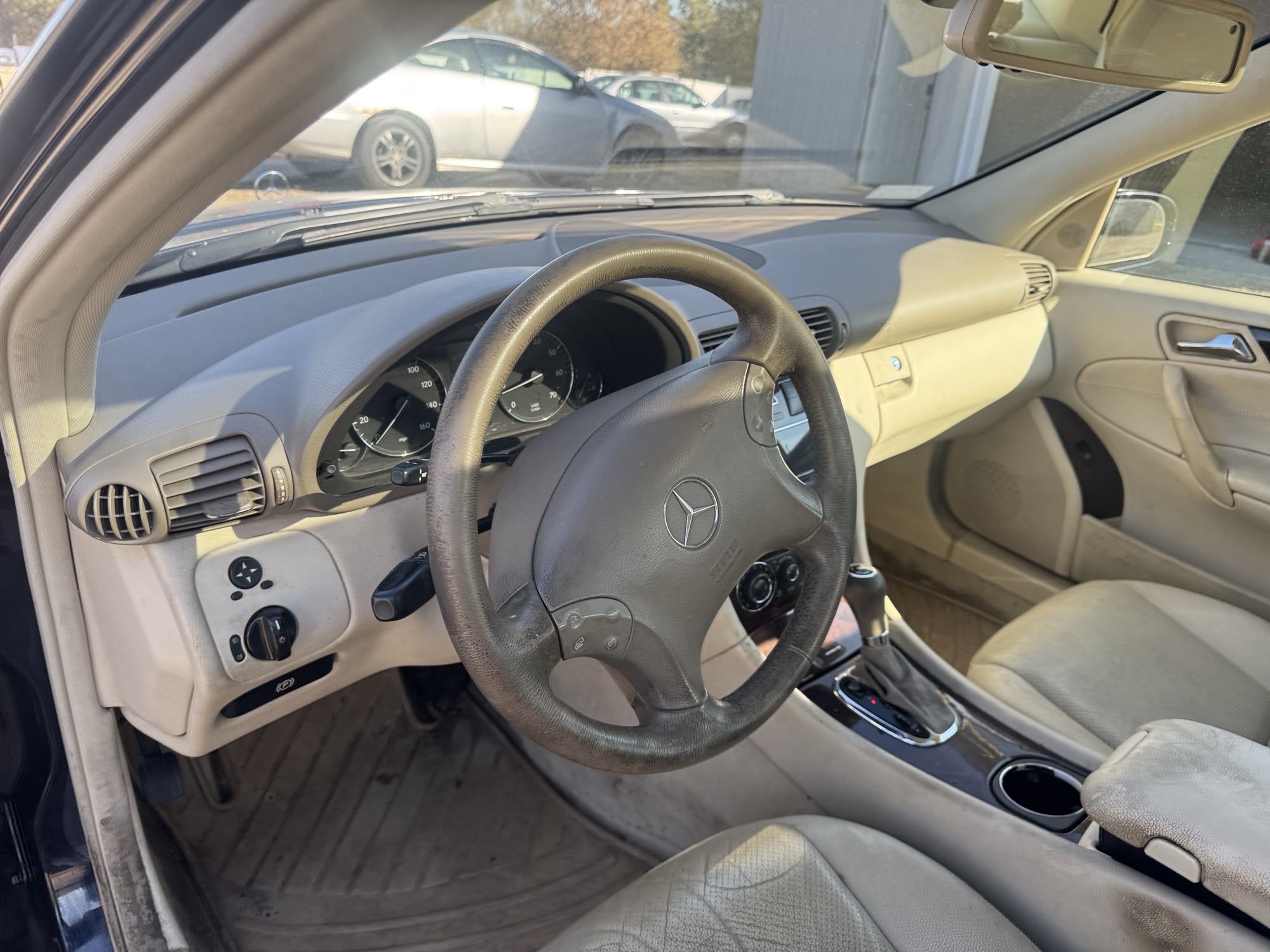 2005 mercedes-benz c-class c240-luxury-sedan with 163981 miles for sale near Elk River, Minnesota 106874_33_dash_from_driver.jpg