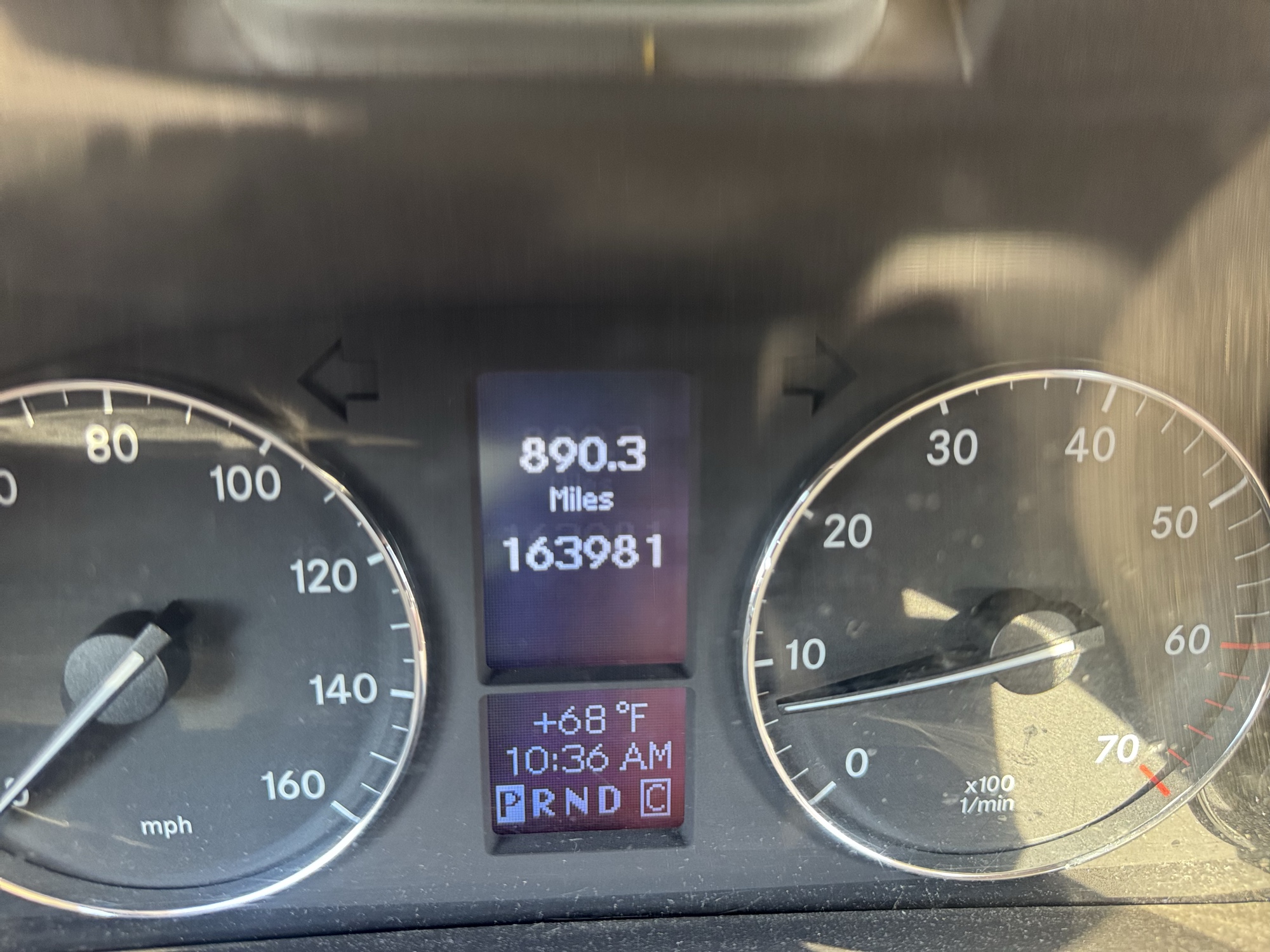 2005 mercedes-benz c-class c240-luxury-sedan with 163981 miles for sale near Elk River, Minnesota 106874_44_mileage_closeup.jpg