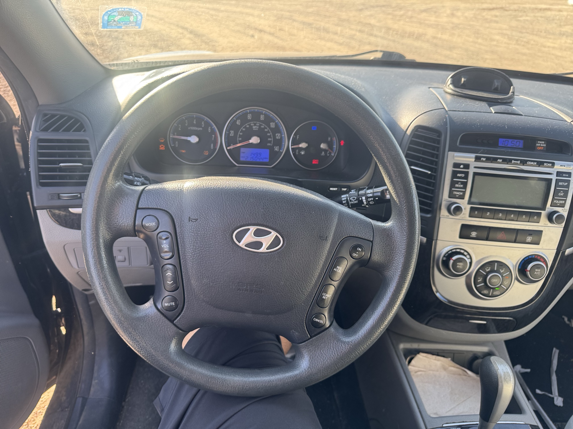 2009 hyundai santa-fe gls-awd with 215044 miles for sale near Elk River, Minnesota 106876_36_steering_wheel.jpg