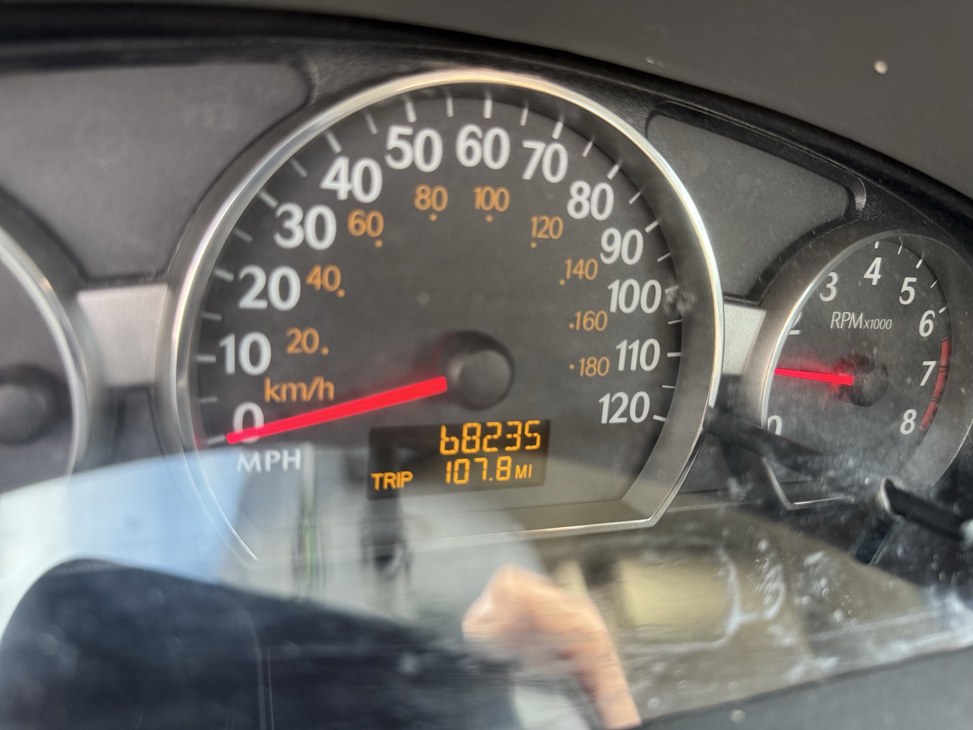 2007 saturn ion 2-sedan-automatic with 68235 miles for sale near Elk River, Minnesota 106877_44_mileage_closeup.jpg