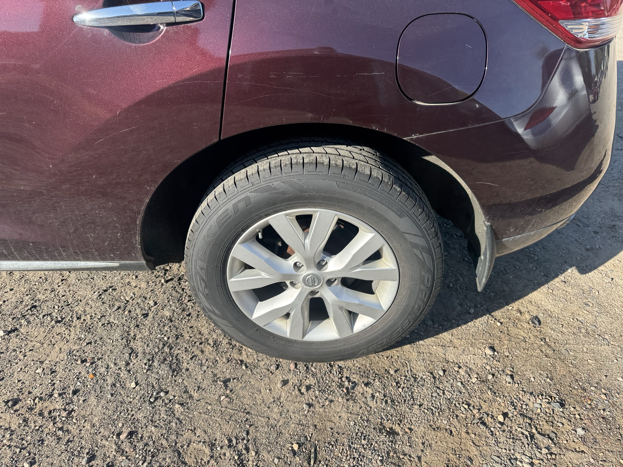2014 nissan murano sl-awd with 109166 miles for sale near Elk River, Minnesota 106880_13_rear_drv_wheel.jpg