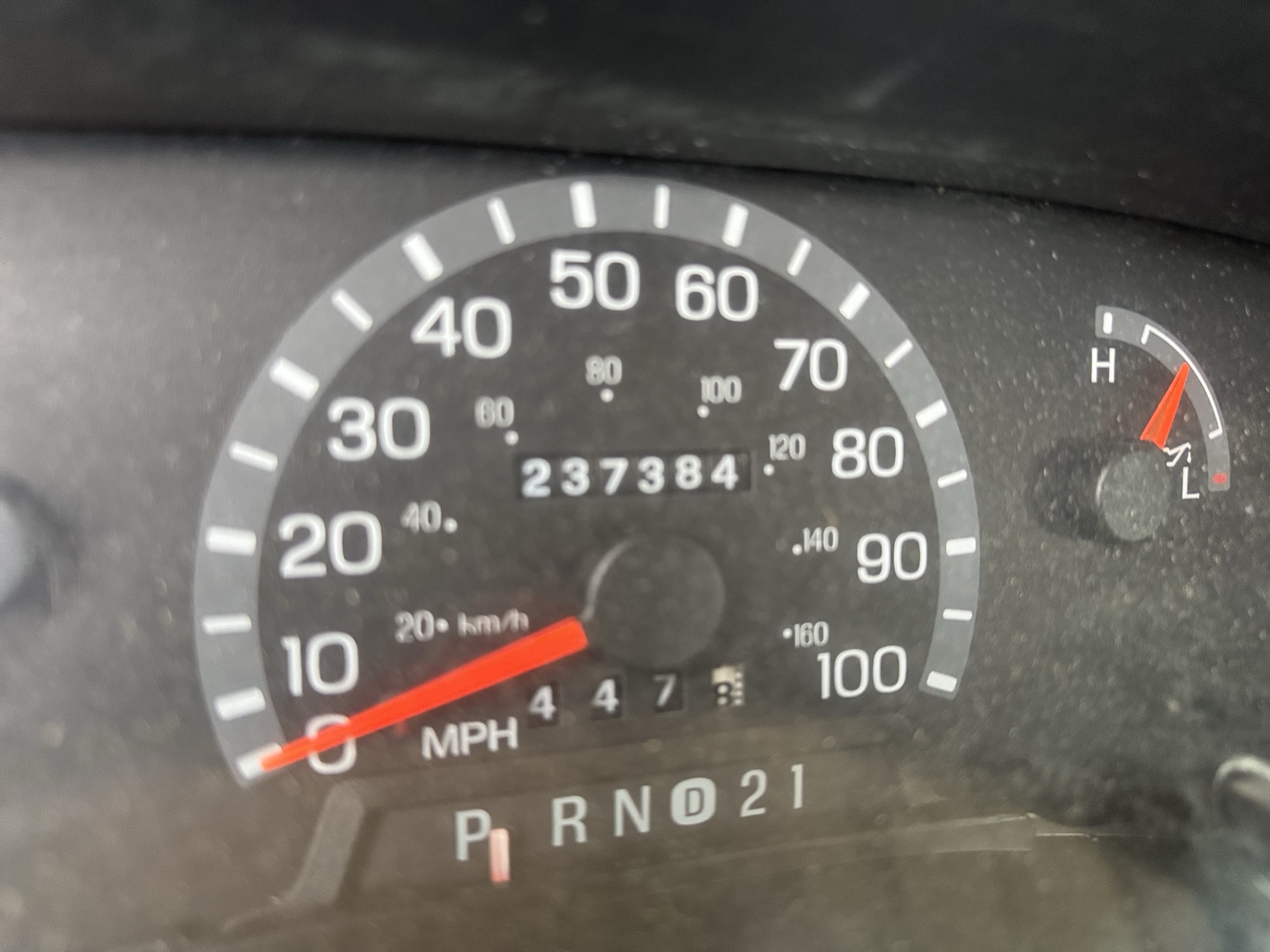2002 ford econoline e350-extended with 237384 miles for sale near Elk River, Minnesota 106881_44_mileage_closeup.jpg