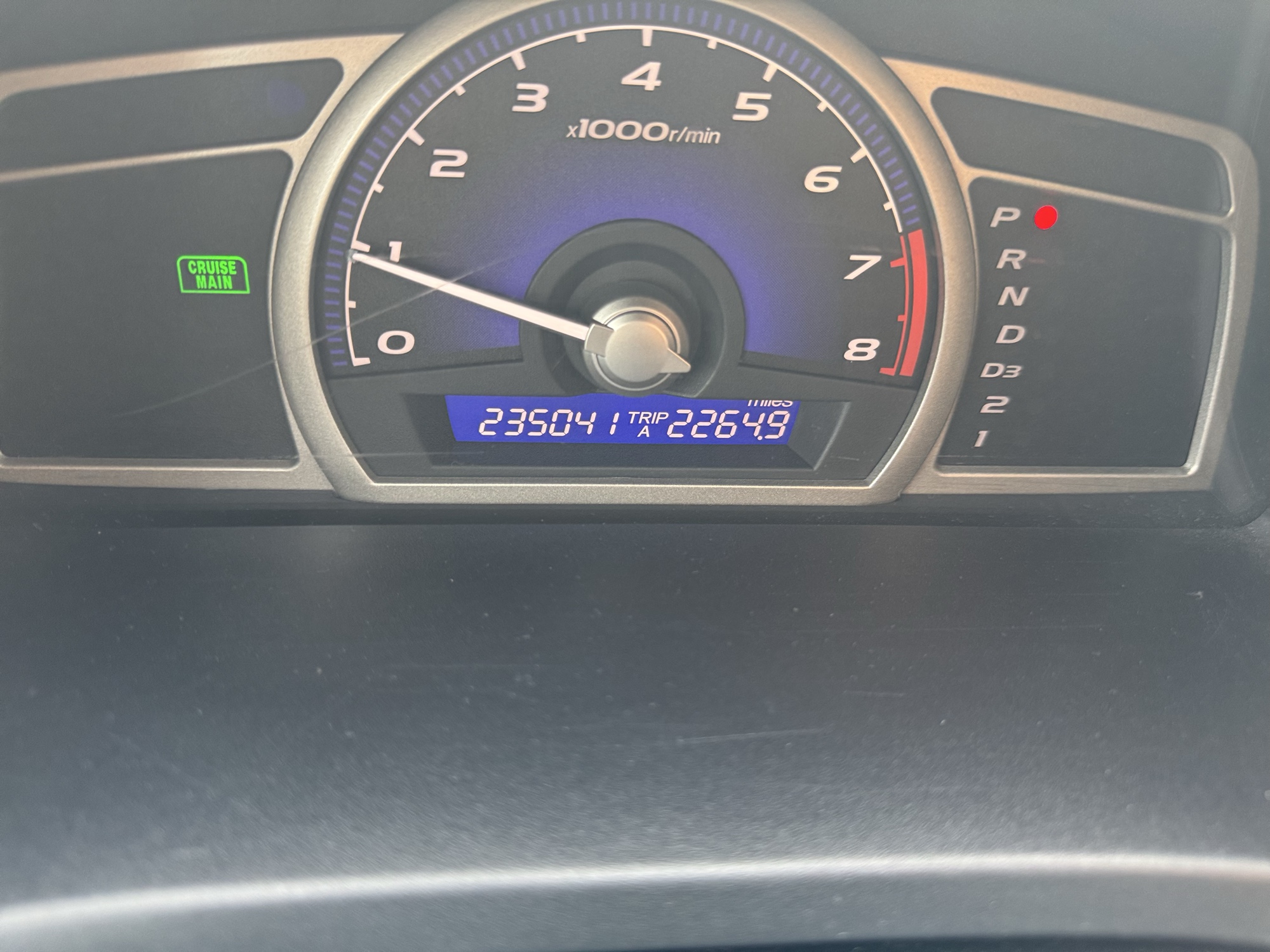 2007 honda civic ex-sedan-at with 235041 miles for sale near Elk River, Minnesota 106885_44_mileage_closeup.jpg