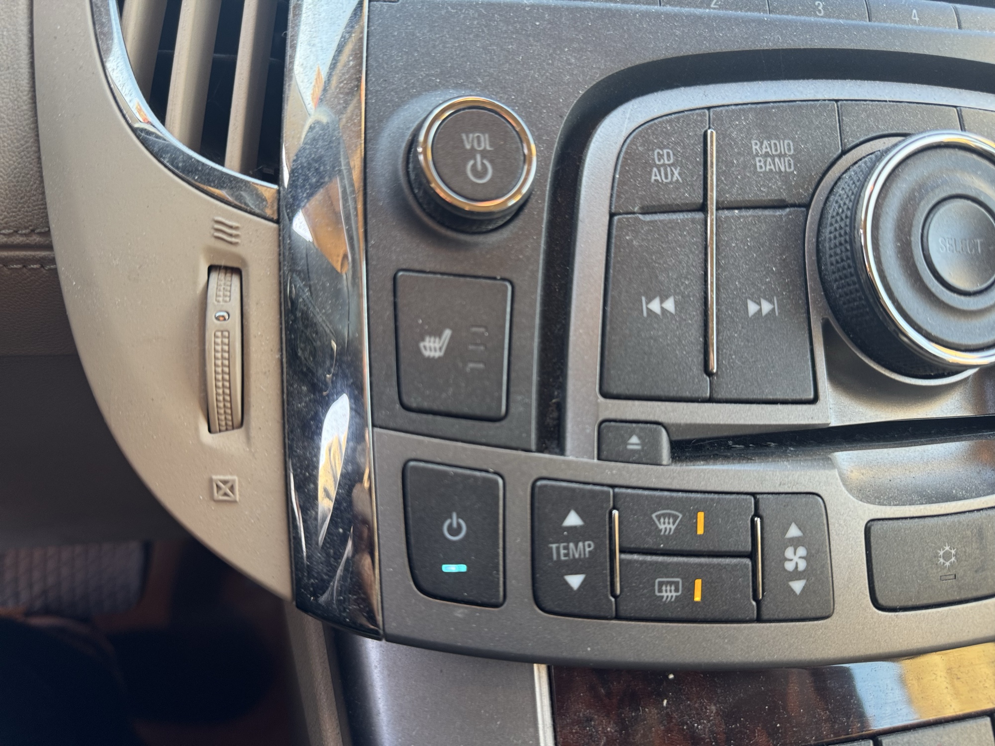 2011 buick lacrosse cxl-fwd for sale near Elk River, Minnesota 106887_42_heated_seat_switches.jpg