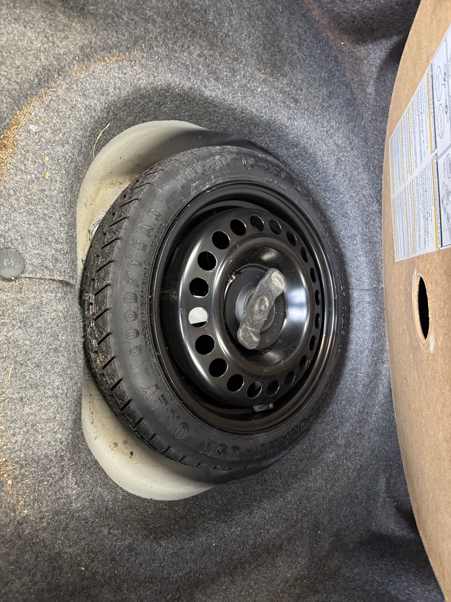 2005 chevrolet classic fleet with 193419 miles for sale near Elk River, Minnesota 106892_27_spare_tire.jpg