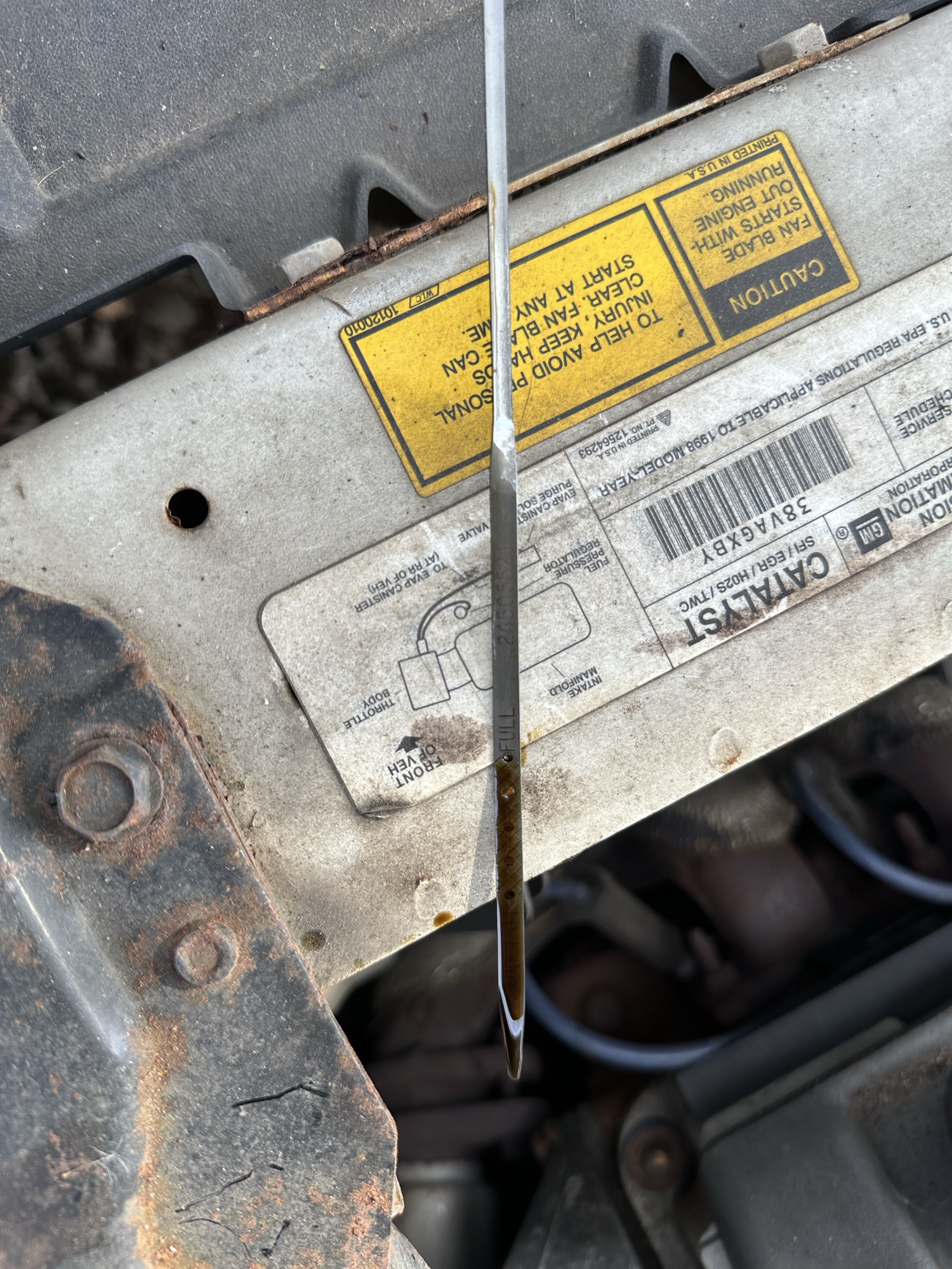 1998 chevrolet monte-carlo z34 with 259540 miles for sale near Elk River, Minnesota 106893_50_oil_dipstick.jpg