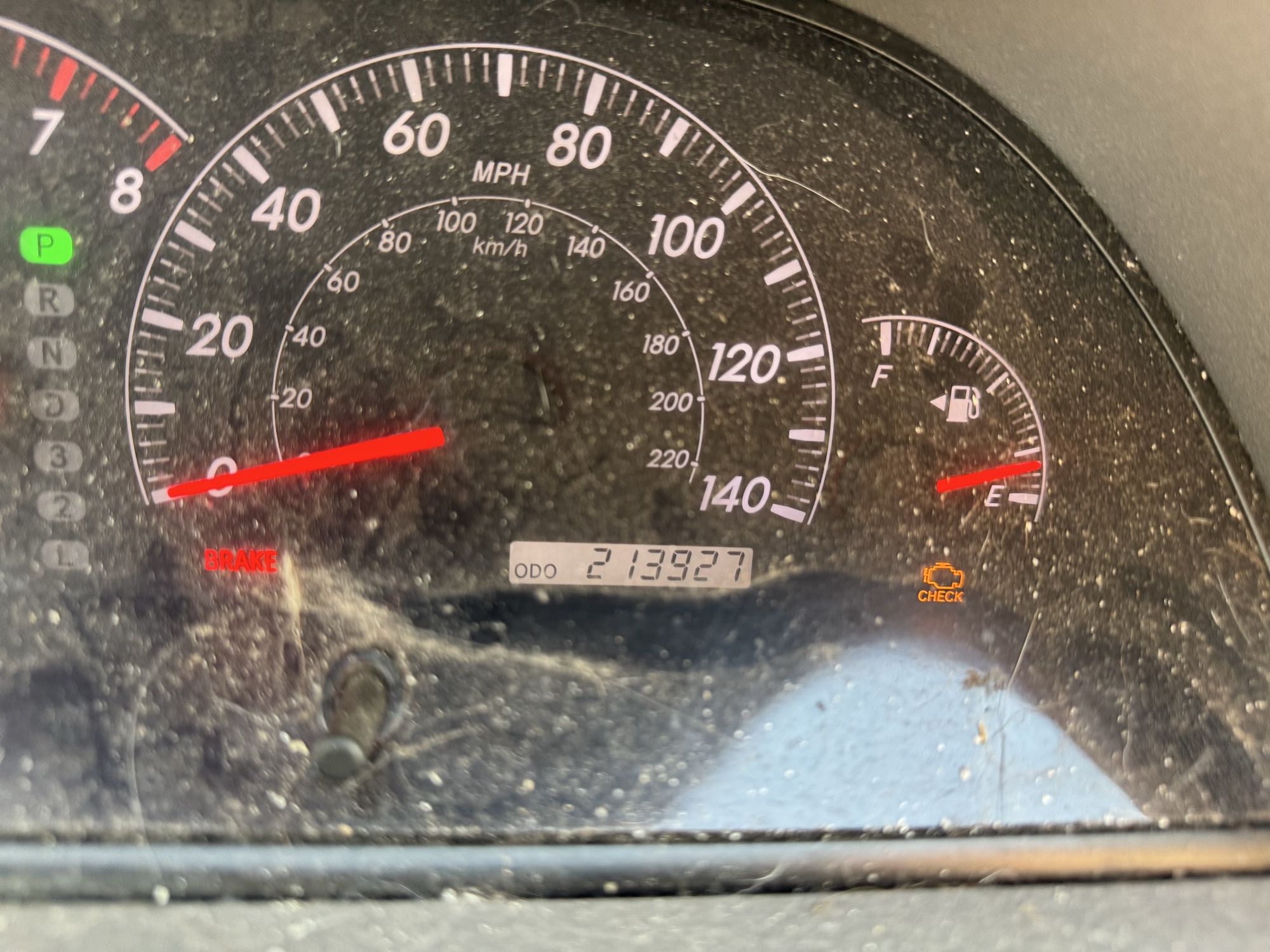 2006 toyota camry le with 213927 miles for sale near Elk River, Minnesota 106895_44_mileage_closeup.jpg
