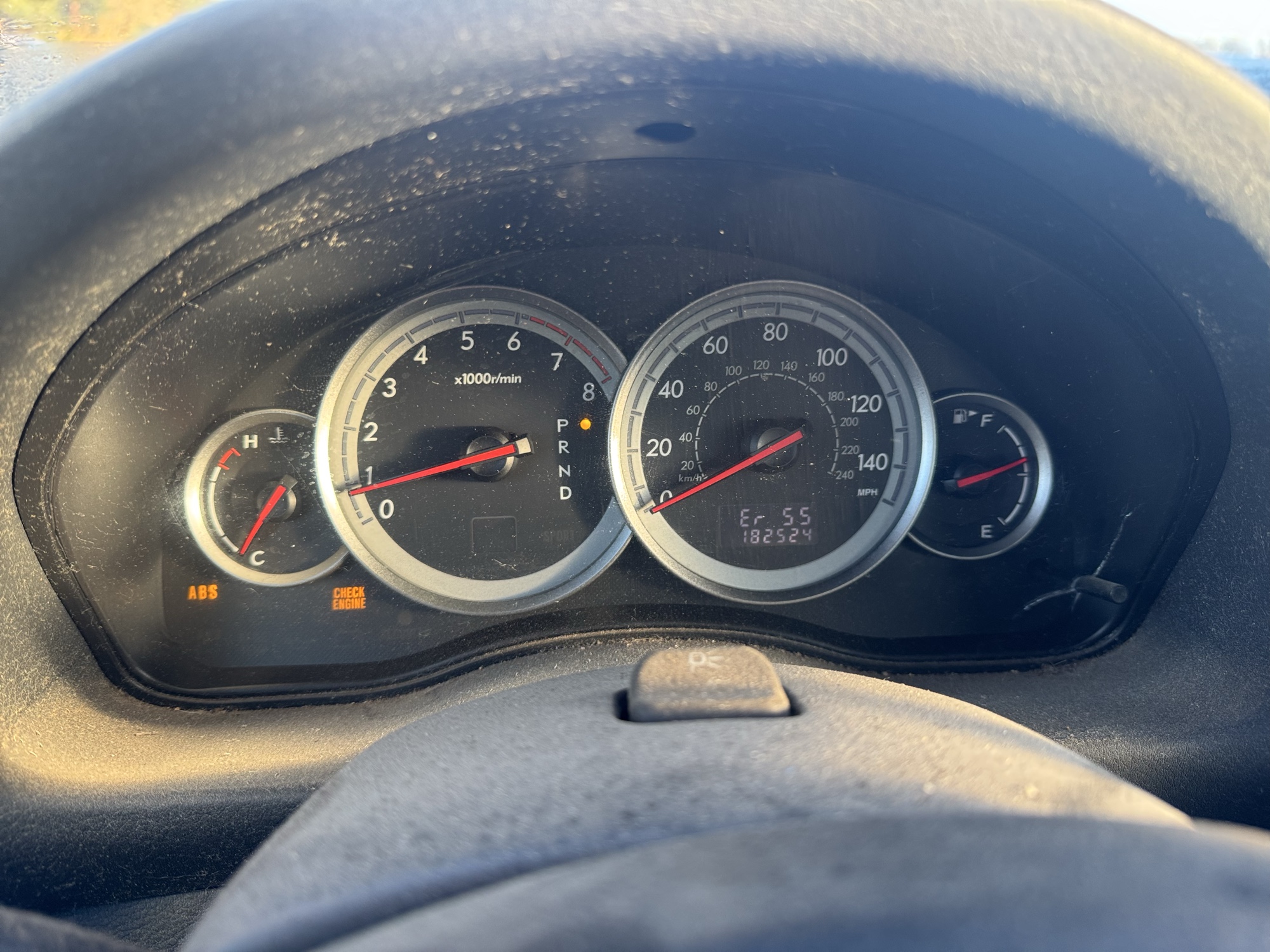 2005 subaru outback 2.5i-wagon with 182524 miles for sale near Elk River, Minnesota 106897_43_gauge_cluster.jpg