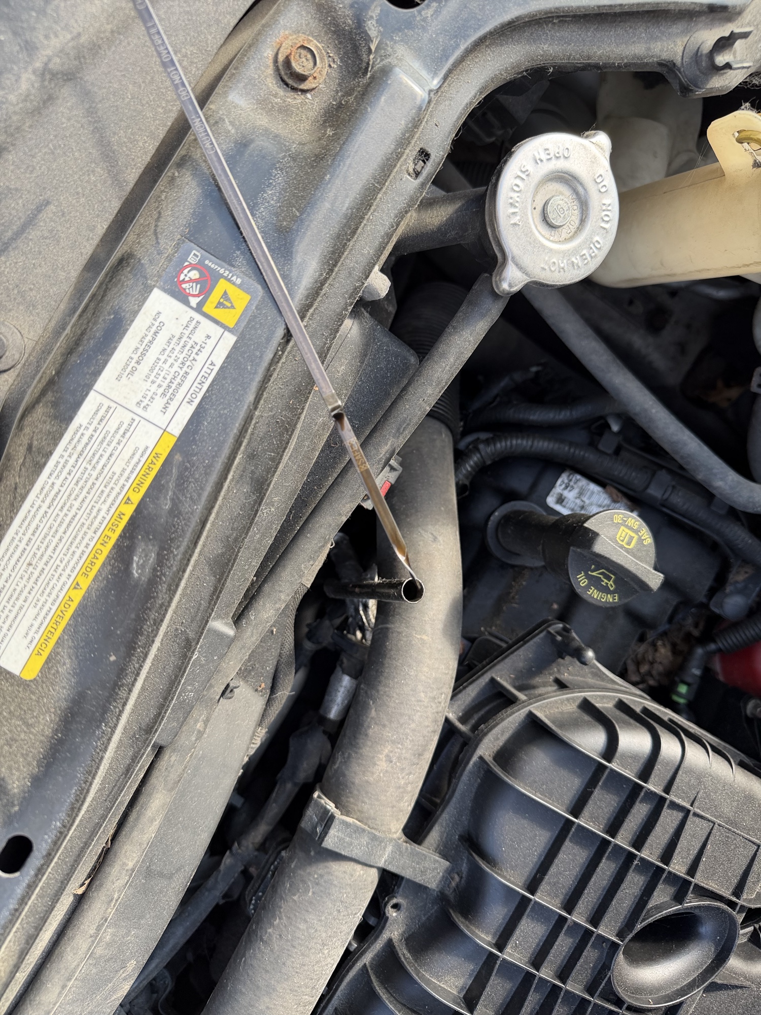 2011 chrysler town-and-country touring with 313810 miles for sale near Elk River, Minnesota 106906_50_oil_dipstick.jpg