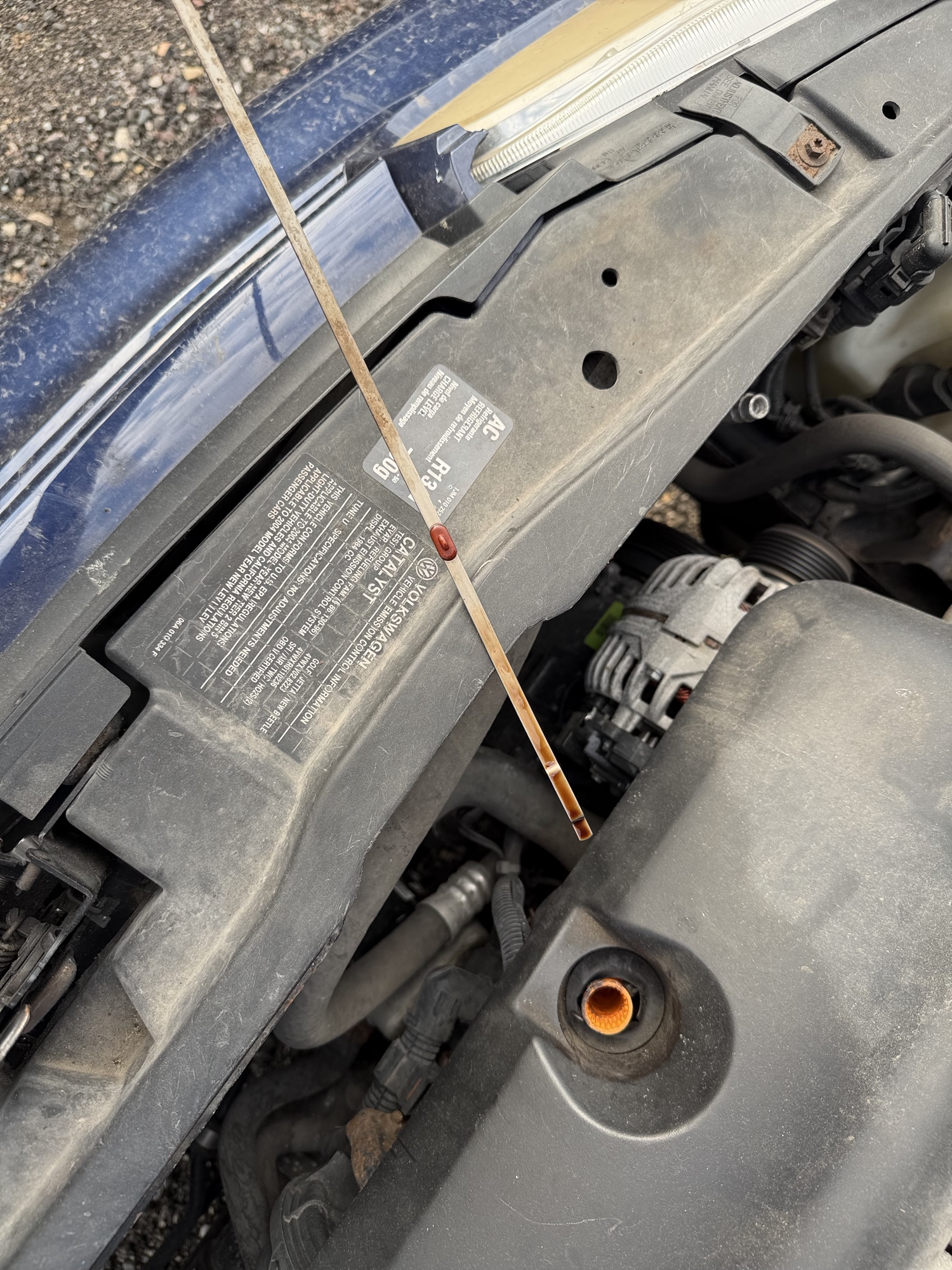 2004 volkswagen golf gl-2.0 with 222387 miles for sale near Elk River, Minnesota 106919_50_oil_dipstick.jpg