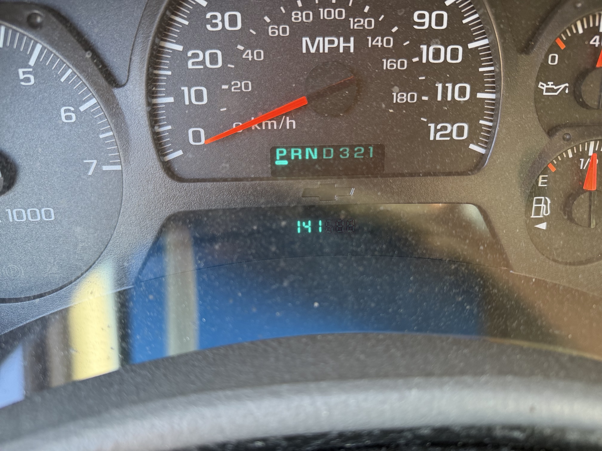 2005 chevrolet trailblazer ls-4wd with 141688 miles for sale near Elk River, Minnesota 106920_44_mileage_closeup.jpg