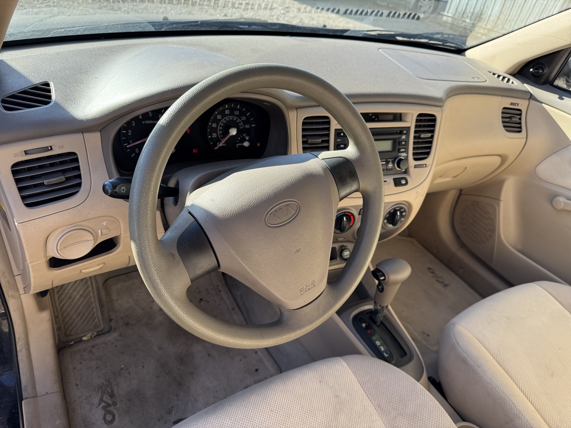 2006 kia rio base with 41470 miles for sale near Elk River, Minnesota 106921_33_dash_from_driver.jpg