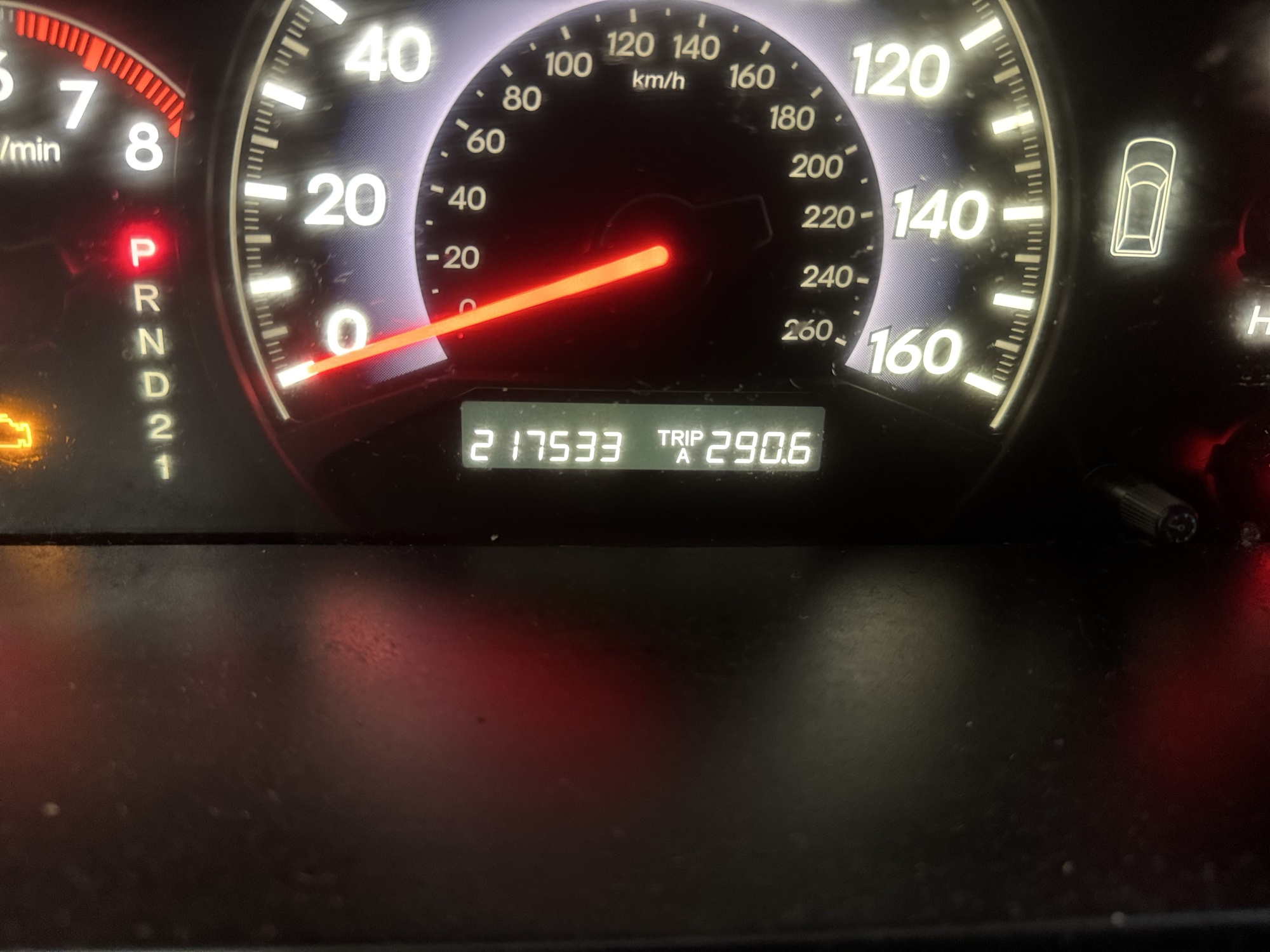 2006 honda odyssey ex-l-v6 with 217533 miles for sale near Elk River, Minnesota 106930_44_mileage_closeup.jpg