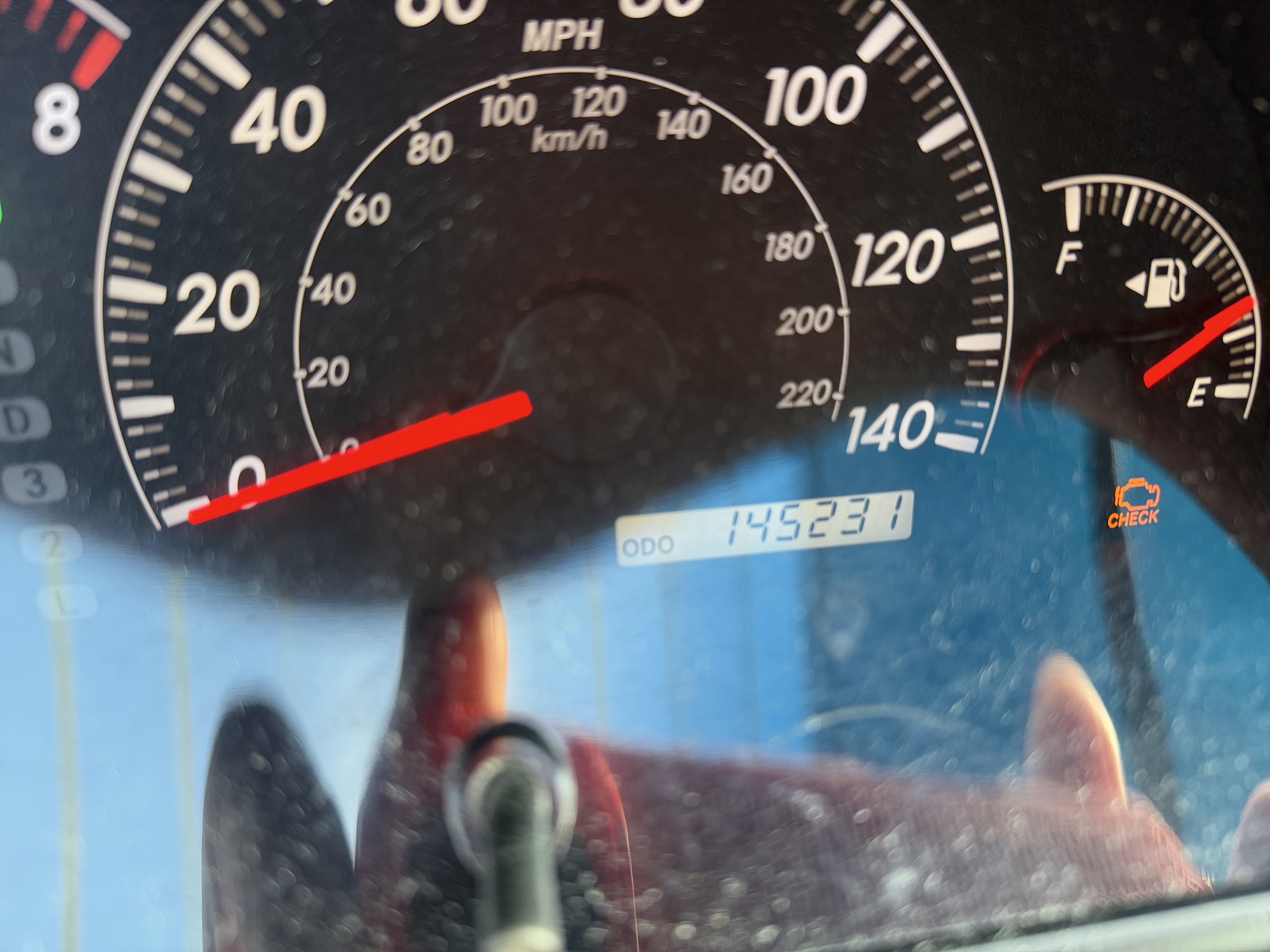2005 toyota camry le with 145231 miles for sale near Elk River, Minnesota 106937_44_mileage_closeup.jpg