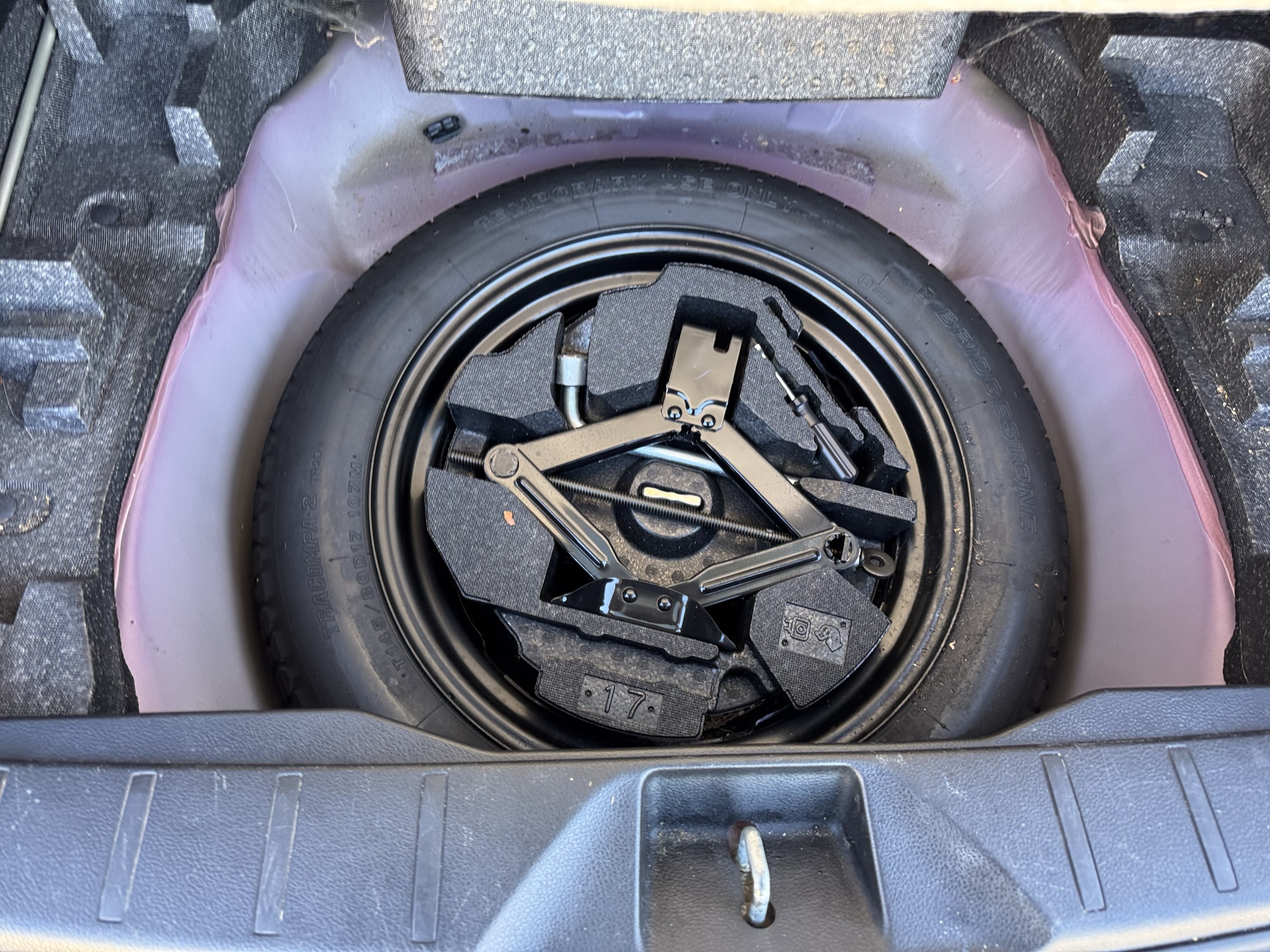 2014 subaru forester 2.5i-premium with 225305 miles for sale near Elk River, Minnesota 106942_27_spare_tire.jpg