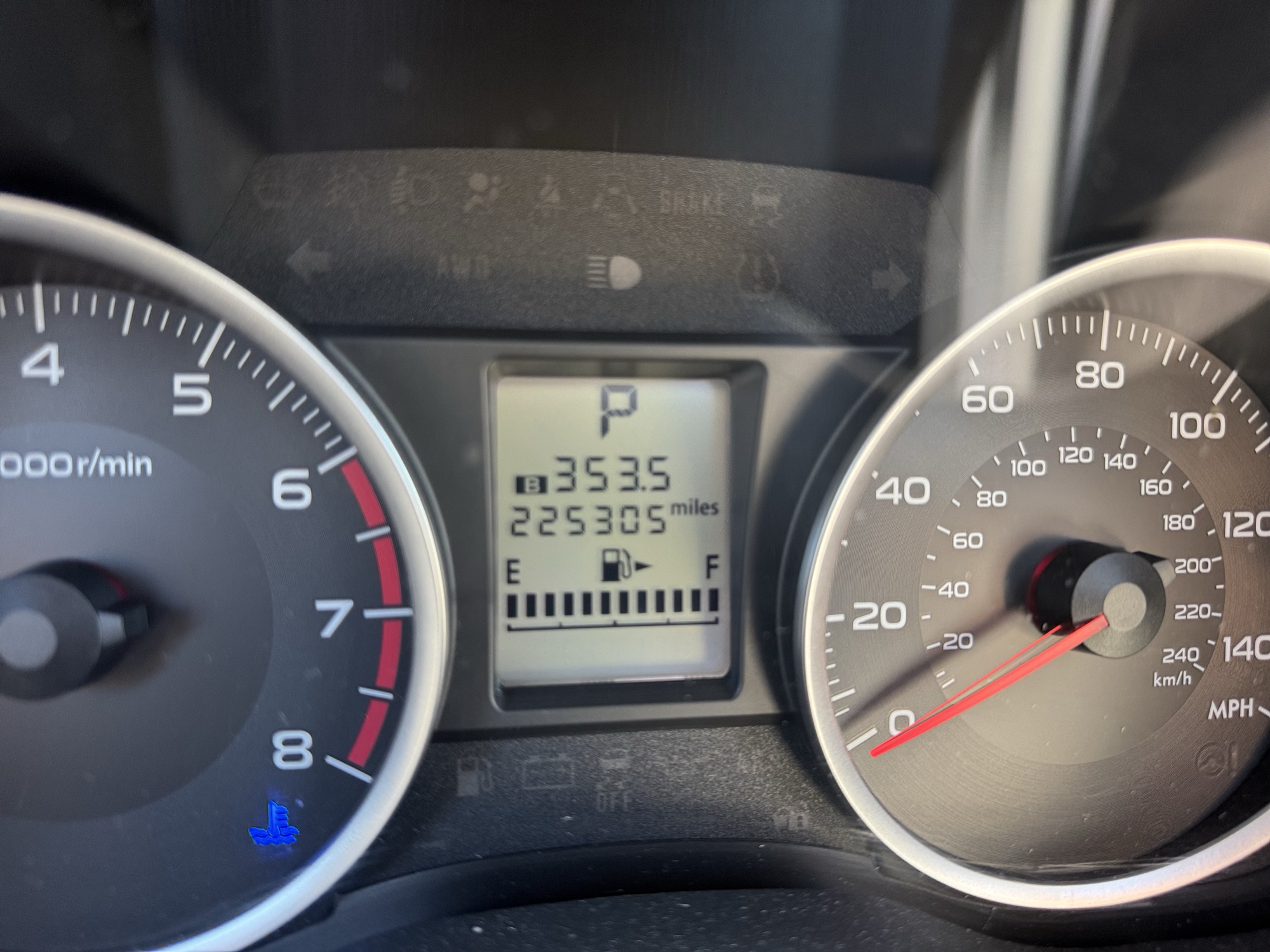 2014 subaru forester 2.5i-premium with 225305 miles for sale near Elk River, Minnesota 106942_44_mileage_closeup.jpg