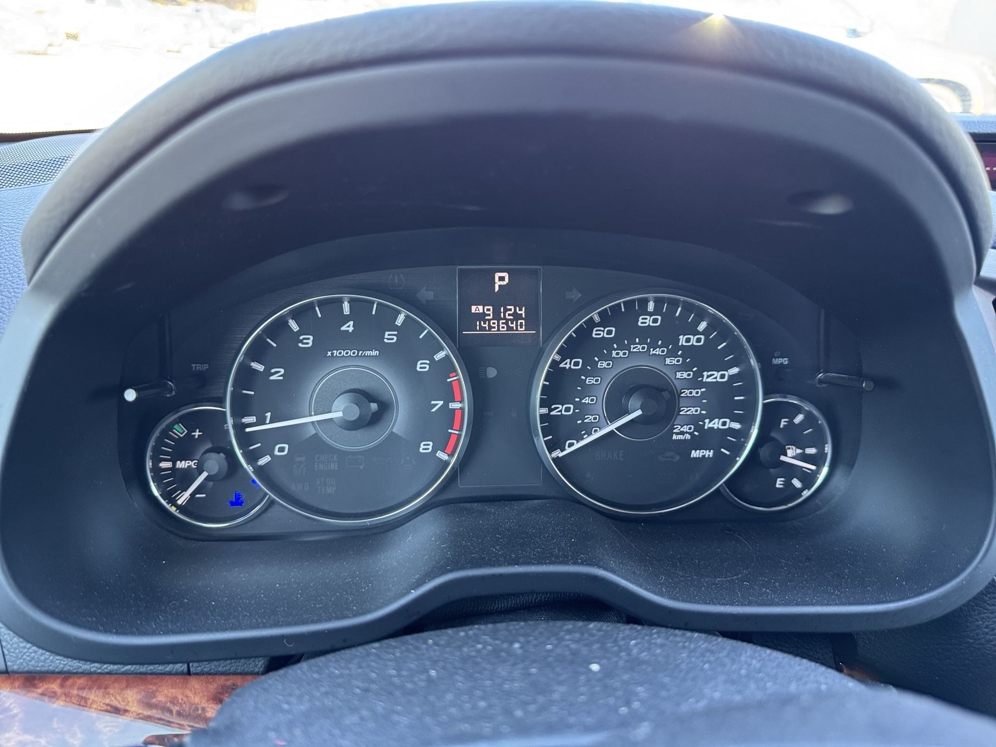 2012 subaru outback 2.5i-limited with 149640 miles for sale near Elk River, Minnesota 106950_43_gauge_cluster.jpg