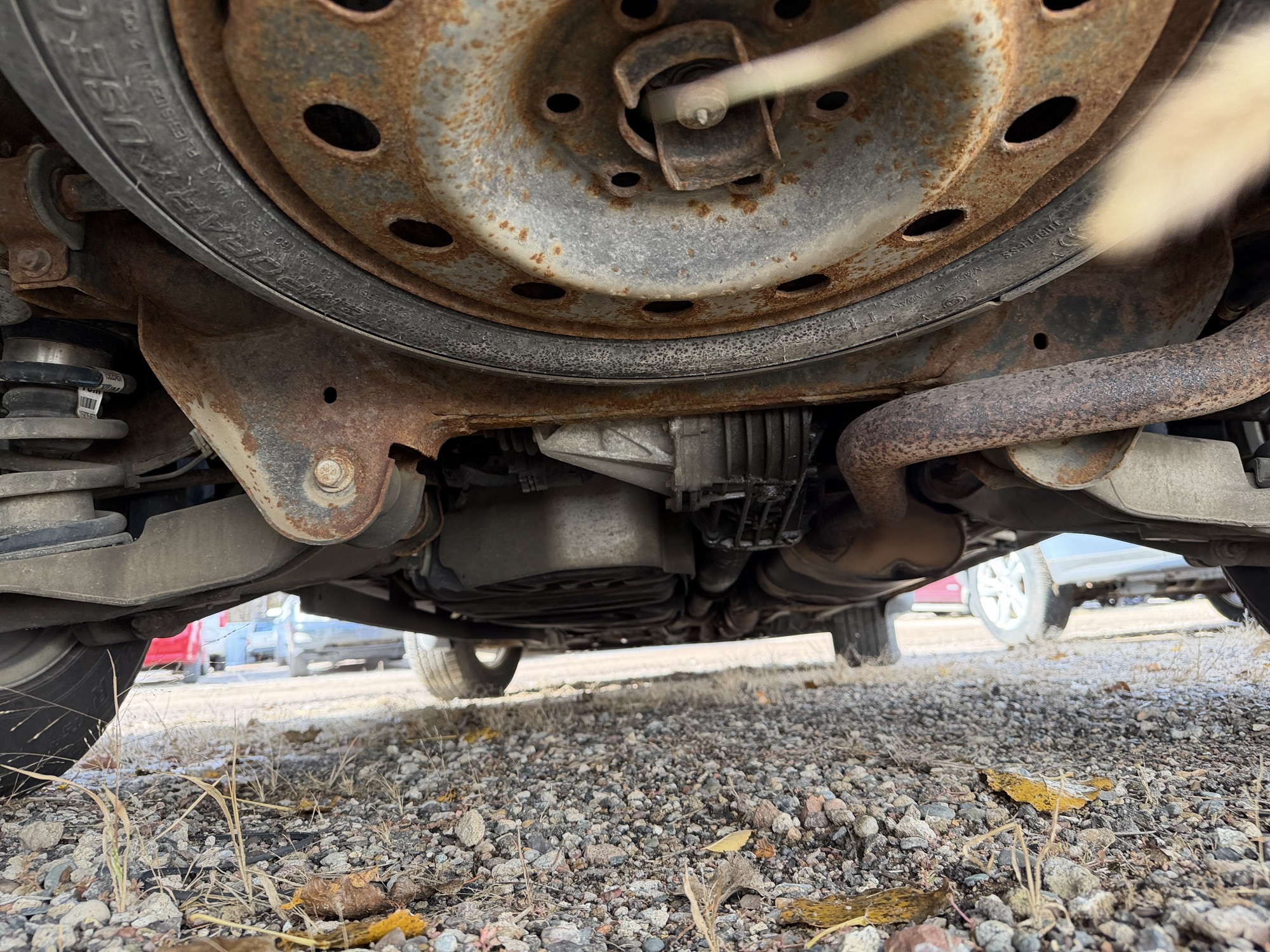 2011 chevrolet traverse lt-awd with 156005 miles for sale near Elk River, Minnesota 106983_19_undercar_rear.jpg