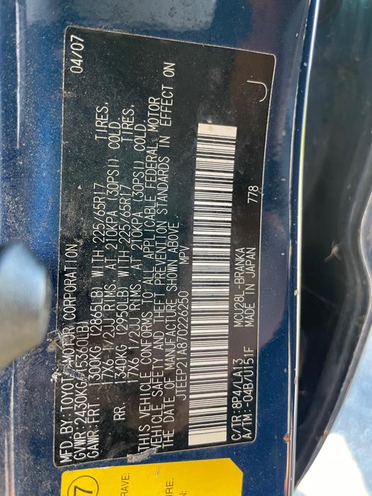 2007 toyota highlander limited-v6-4wd with 230304 miles for sale near elk-river, minnesota 136f3e9cad6a4971b5691a3998d4e671.jpeg