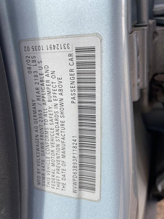 2003 volkswagen passat gls with 256844 miles for sale near elk-river, minnesota 170b896d9f234be0ae9f4bb6187d082e.jpeg