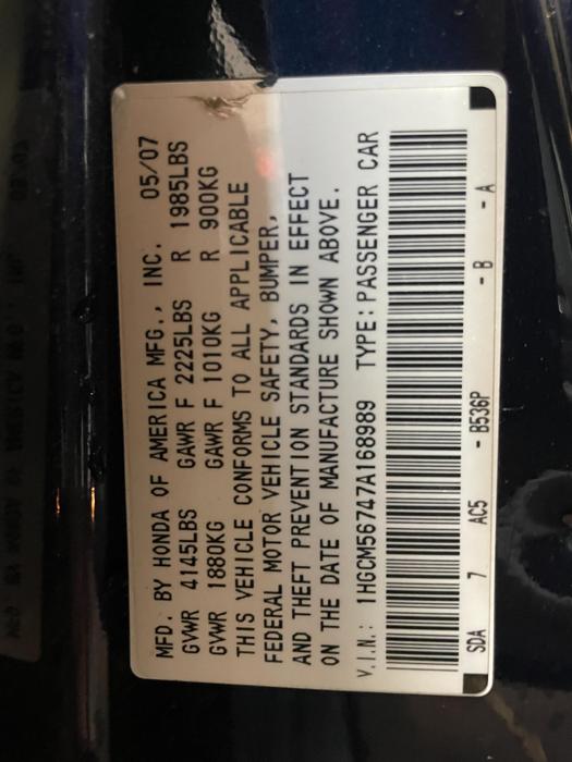 2007 Honda Accord