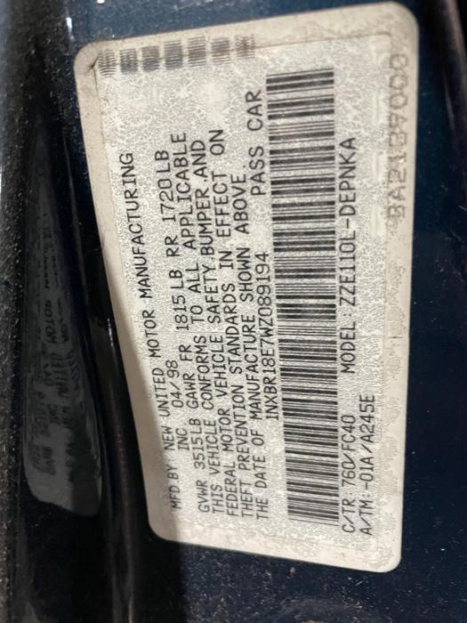 1998 toyota corolla ce with 158666 miles for sale near elk-river, minnesota 2302226b3cdf4d53ba30e6d5f0850efb.jpg