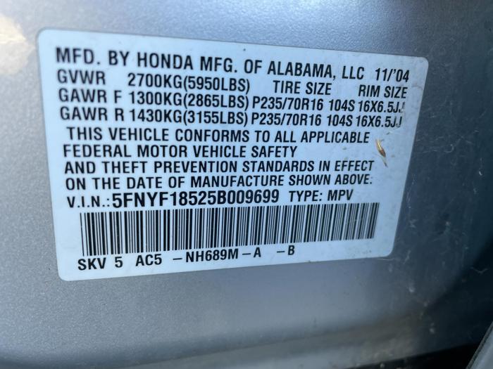 2005 Honda Pilot