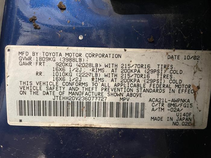 2003 Toyota Rav4