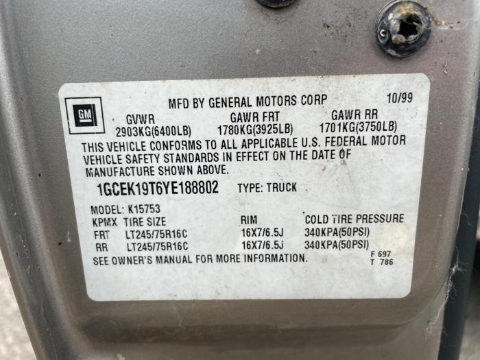 2000 Chevrolet Silverado 1500