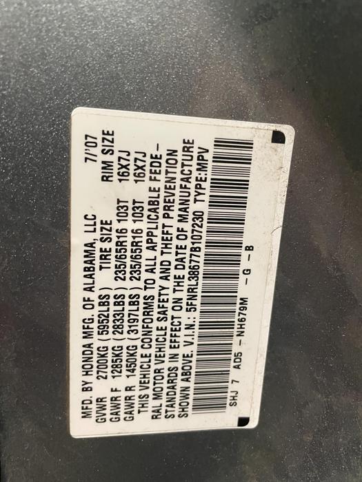 2007 Honda Odyssey