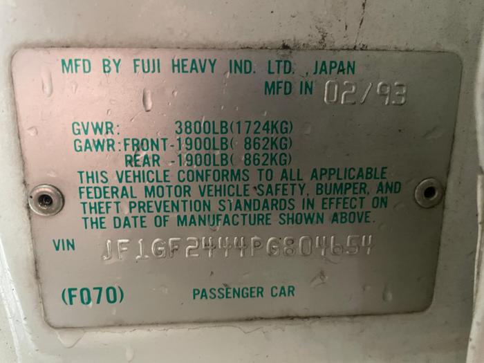 1993 subaru impreza l with 263500 miles for sale near elk-river, minnesota 32227e4340bd43f9a8356de40ad0aa41.jpg