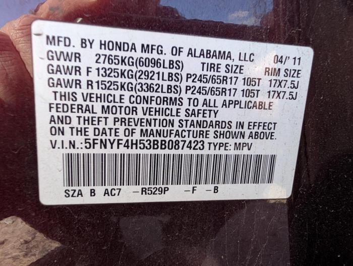 2011 honda pilot ex-l-4wd-5-spd-at with 153904 miles for sale near elk-river, minnesota 32d49aa5f3a64a2aaba2a69f4aa5556a.jpg