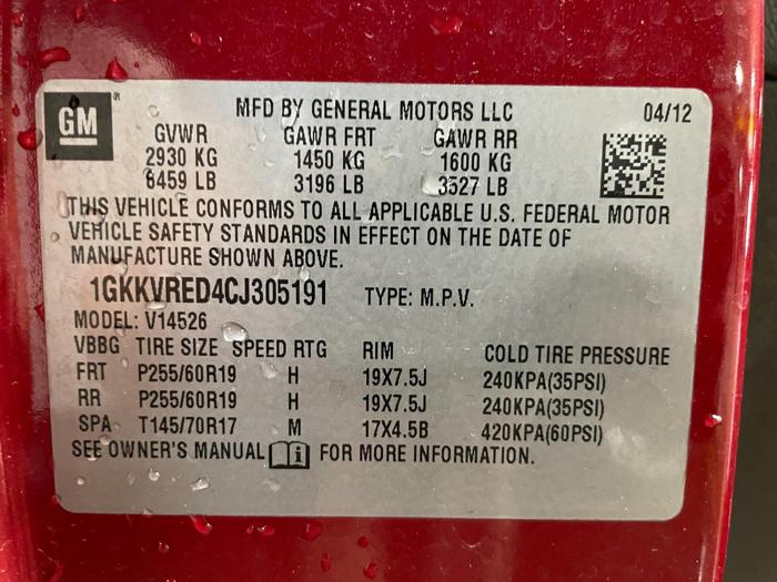 2012 GMC Acadia