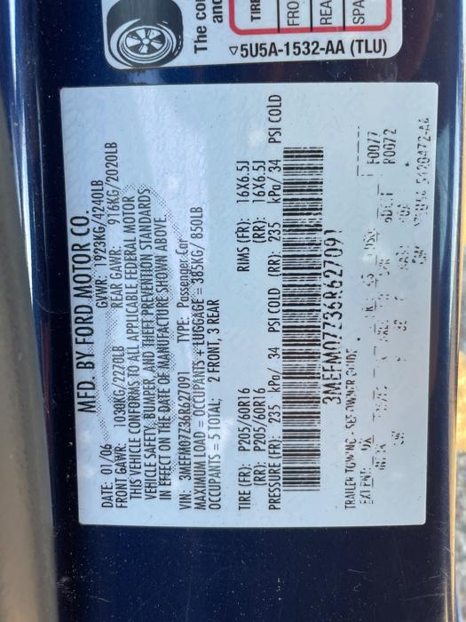 2006 mercury milan base with 96121 miles for sale near rochester, minnesota 39508398ffdb4332b36e8b2f1cd5998d.jpeg