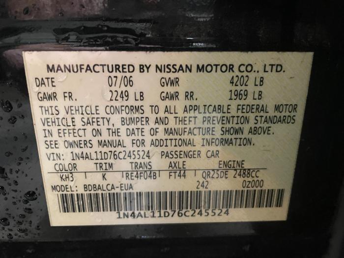 2006 Nissan Altima