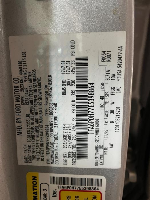 2014 Ford Fusion
