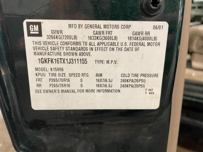 2001 GMC Yukon XL