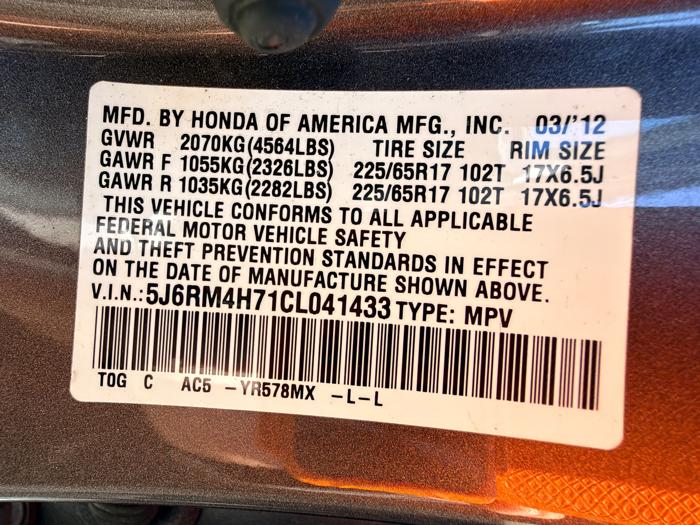 2012 honda cr-v ex-l-4wd-5-speed-at with 156179 miles for sale near elk-river, minnesota 50661d3208fb4d819068e67fe3f3961a.jpeg