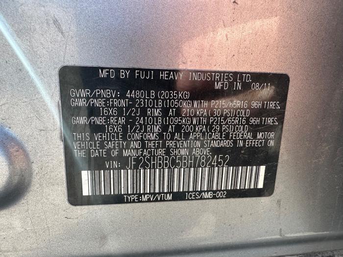 2011 subaru forester 2.5x-touring with 253876 miles for sale near elk-river, minnesota 50a0bc53171a44de8dd08f5d18b4aa2a.jpeg