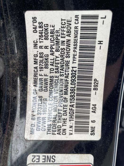 2006 honda civic ex with 192689 miles for sale near elk-river, minnesota 510884c455f947b2868e38b0d5ec347c.jpg