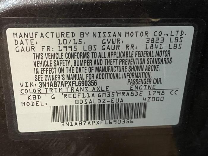 2015 nissan sentra sv with 122549 miles for sale near elk-river, minnesota 56b9abaafe3049f6b2617e0ccba1d237.jpg