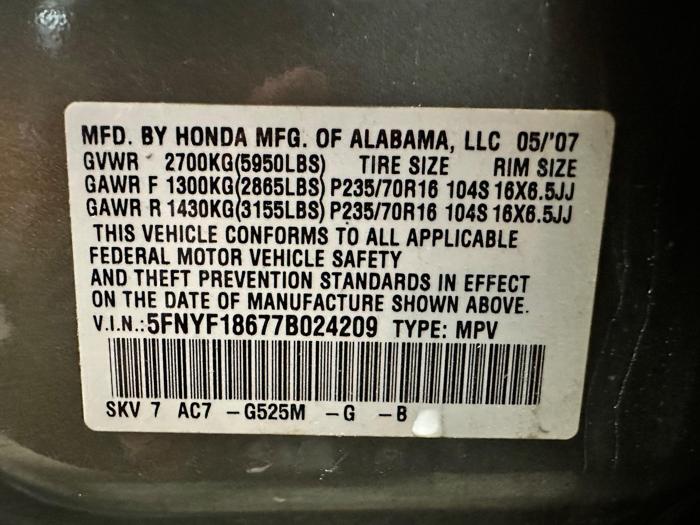 2007 honda pilot ex-l-4wd with 213205 miles for sale near elk-river, minnesota 63f12ba9e1cf45df9c25b3d996c319f5.jpeg