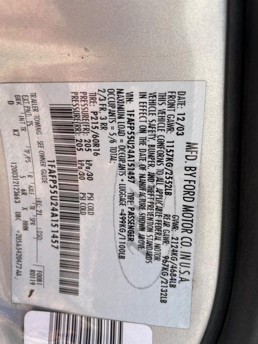 2004 ford taurus ses with 72783 miles for sale near elk-river, minnesota 65fb40bf2b5a49b4995edb34bcae3471.jpeg